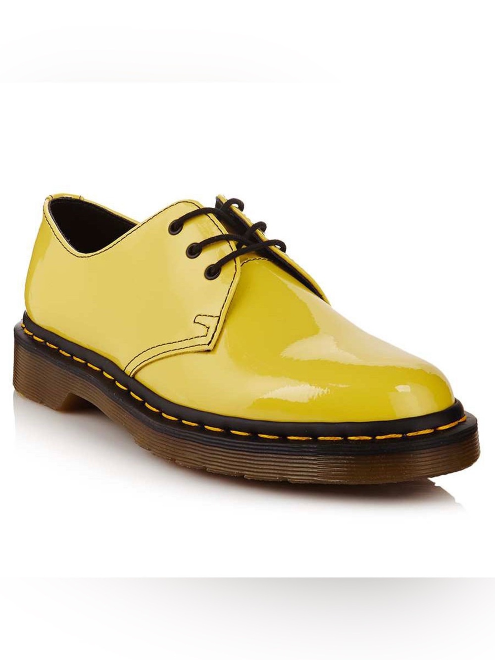 Dr. Martens Acid Yellow 1461 Patent Leather Oxford Shoes 8 Academia Daily Wear